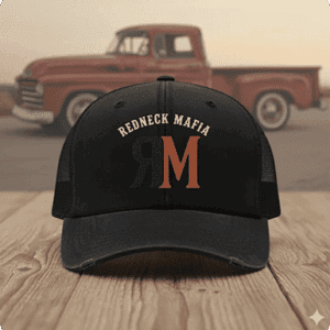 Black cap with "Redneck Mafia" text.