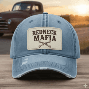 Blue cap with "Redneck Mafia" text.